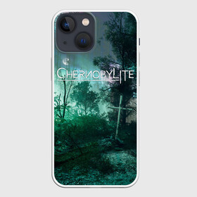 Чехол для iPhone 13 mini с принтом Chernobylite игровой арт в Новосибирске,  |  | Тематика изображения на принте: art | chernobylite | game | horror | shooter | арт | выживалка | зона | игра | лес | ночь | отчуждения | рыжий | рыжий лес | химинюк | хоррор | чернобыль