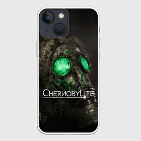 Чехол для iPhone 13 mini с принтом Chernobylite арт в Новосибирске,  |  | Тематика изображения на принте: art | chernobylite | game | gas | horror | mask | арт | игра | противогаз | химинюк | хоррор | чернобыль | шутер