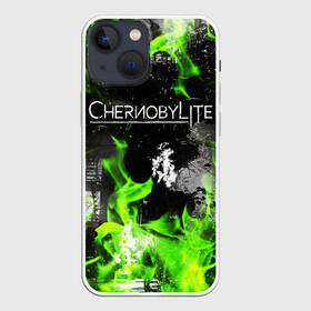 Чехол для iPhone 13 mini с принтом Chernobylite (зелёное пламя) в Новосибирске,  |  | chernobylite | зона отчуждения | игры | сталкер | чаэс | чернобылит | чернобыль