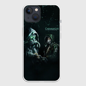 Чехол для iPhone 13 с принтом Chernobylite | Чернобылит в Новосибирске,  |  | chernobylite | боец | выживание | маска | противогаз | сталкер | хоррор | чернобылайт | чернобылит | чернобыль