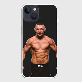 Чехол для iPhone 13 с принтом Пётр Беспощадный в Новосибирске,  |  | mma | no mercy | petr yan | беспощадный | мма | пётр ян