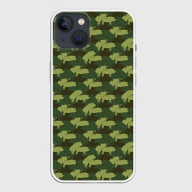 Чехол для iPhone 13 с принтом Свиньи 18+ (камуфляж) в Новосибирске,  |  | love | playboy | боров | год кабана | год свиньи | грязнуля | для влюбленных | животные | кабан | камуфляж | любовь | милитари | плейбой | поросенок | прикол | пятачок | садо мазо | свиньи | секач