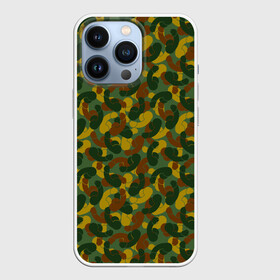 Чехол для iPhone 13 Pro с принтом Бесстыдник (камуфляж) в Новосибирске,  |  | camouflage | love | military | playboy | для влюбленных | камуфляж | любовь | милитари | писюн | плейбой | половой орган | прикол | ст