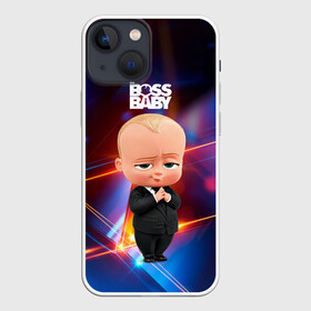 Чехол для iPhone 13 mini с принтом Босс молокосос (деловой стиль) в Новосибирске,  |  | baby | boss | boss baby | босс | босс молокосос | маленький босс | малыш | мальчик | молокосос | ребенок