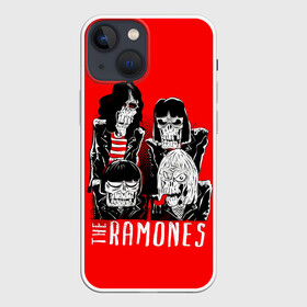 Чехол для iPhone 13 mini с принтом Deadmones в Новосибирске,  |  | Тематика изображения на принте: alternative | music | punk | punkrock | ramones | ramons | rock | альтернатива | музыка | панк | панкрок | рамонс | рок