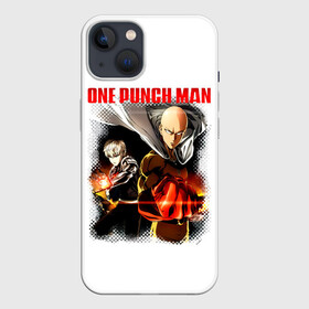 Чехол для iPhone 13 с принтом Сайтама и Генос One Punch Man в Новосибирске,  |  | genos | genoсide | hagemanto | jenosu | one punch man | one punchman | onepunchman | oni saibogu | saitama | sensei | аниме | ван панч мен | ванпанчмен | генос | кибердемон | кибернетическое тело | лысый плащ | манга | сайтама | сильнейший человек