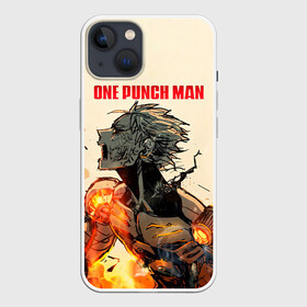 Чехол для iPhone 13 с принтом Разрушение Геноса One Punch Man в Новосибирске,  |  | genos | genoсide | jenosu | one punch man | one punchman | onepunchman | oni saibogu | аниме | ван панч мен | ванпанчмен | генос | кибердемон | кибернетическое тело | манга | сильнейший человек | человек одинудар | человек одного удара