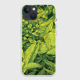 Чехол для iPhone 13 с принтом Растительная жизнь   Хоста в Новосибирске,  |  | весенний | зеленый | листья | растения | салатовый | свежий | хоста | цветы