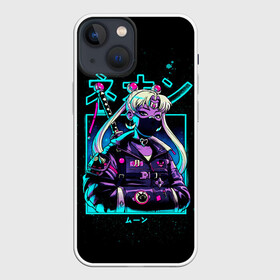 Чехол для iPhone 13 mini с принтом Сейлор Мун неон в Новосибирске,  |  | neon | sailor moon | аниме | котик | лунная призма | манга | музыка | неон | сейлор мун