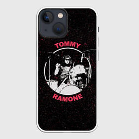 Чехол для iPhone 13 mini с принтом Tommy Ramone в Новосибирске,  |  | alternative | music | punk | punkrock | ramones | ramons | rock | альтернатива | музыка | панк | панкрок | рамонс | рок