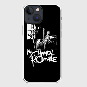 Чехол для iPhone 13 mini с принтом My Chemical Romance уходящий в окно в Новосибирске,  |  | mcr | my chemical romance | альтернативный | май кемикал романс | мкр | мой химический роман | мср | мхр | мцр | панк | поп | поппанк | рок группа