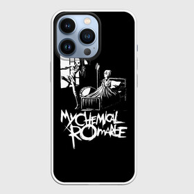 Чехол для iPhone 13 Pro с принтом My Chemical Romance уходящий в окно в Новосибирске,  |  | mcr | my chemical romance | альтернативный | май кемикал романс | мкр | мой химический роман | мср | мхр | мцр | панк | поп | поппанк | рок группа