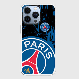 Чехол для iPhone 13 Pro с принтом PSG SPORT БРЫЗГИ КРАСОК в Новосибирске,  |  | paris saint germain | psg | saint | sport | париж | псг | псж | спорт | футбол