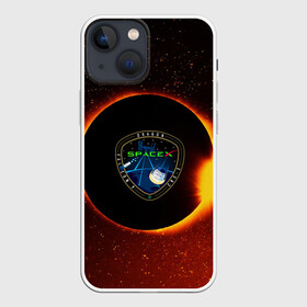 Чехол для iPhone 13 mini с принтом SPACE X сингулярность в Новосибирске,  |  | астрономия | галактика | горизонтсобытий | илонмаск | космос | марс | ракета | сингулярность | чёрнаядыра