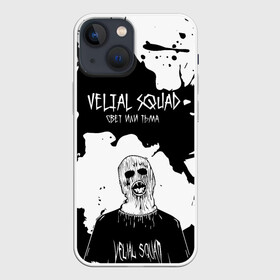 Чехол для iPhone 13 mini с принтом Velial Squad свет или тьма, в Новосибирске,  |  | Тематика изображения на принте: pharaoh | velial | velial squad | velialsquad | велиал сквад | глубина | реакция | рэп