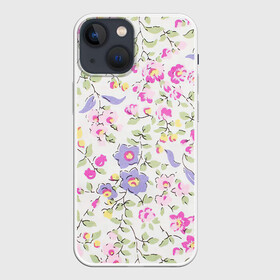 Чехол для iPhone 13 mini с принтом Яркие весенние цветы в Новосибирске,  |  | арт | весенние цветы | весна | рисунок | цветок | цветы | яркие цветы | яркий цветок