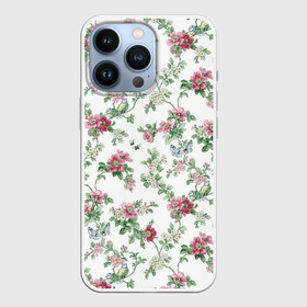 Чехол для iPhone 13 Pro с принтом Весенняя жизнь в Новосибирске,  |  | арт | бабочка | бабочки | весна | куст | куст цветов | кусты | кусты цветов | пчела | пчёлы | рисунок | цветок | цветы | яркие цветы | яркий цветок