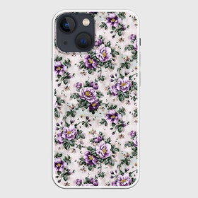 Чехол для iPhone 13 mini с принтом Фиолетовое поле цветов в Новосибирске,  |  | арт | рисунок | фиолетовые цветы | фиолетовый | фиолетовый цветок | цветок | цветы | яркие цветы | яркий цветок