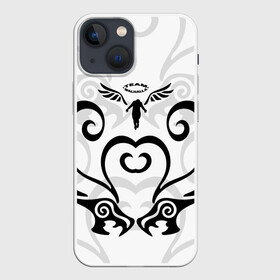 Чехол для iPhone 13 mini с принтом WALHALLA TEAM DRAKEN TATTOO в Новосибирске,  |  | anime | draken | mikey | tokyorevengers | walhalla | аниме | вальгала | дракен | иероглифы | кэн | манга | мандзиро | микки | рюгудзи | сано | символы | токийские мстители