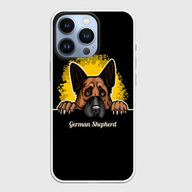 Чехол для iPhone 13 Pro с принтом Немецкая Овчарка (German Shepherd) в Новосибирске,  |  | animal | dog | german shepherd | shepherd | год собаки | друг человека | животное | зверь | кинолог | немец | немецкая овчарка | овчарка | пёс | собака немецкая овчарка | собаковод | четвероногий