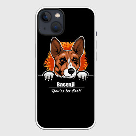 Чехол для iPhone 13 с принтом Басенджи (Basenji) в Новосибирске,  |  | african dog | animal | basenji | congo terrier | dog | африканская собака | басенджи | год собаки | друг человека | животное | зверь | кинолог | конго терьер | пёс | собака басенджи | собаковод | четвероногий