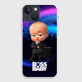 Чехол для iPhone 13 mini с принтом Деловой Босс молокосос в костюме в Новосибирске,  |  | baby | boss | boss baby | босс | босс молокосос | маленький босс | малыш | мальчик | молокосос | ребенок