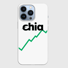 Чехол для iPhone 13 Pro с принтом Криптовалюта Чиа в Новосибирске,  |  | Тематика изображения на принте: 2021 | 2022 | bitcoin | btc | chia | chia network | dogecoin | ethereum | ssd | xch | биткоин | в топе | в тренде | жёсткие диски | крипта | криптовалюта | майнинг | чиа