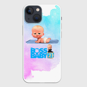 Чехол для iPhone 13 mini с принтом Маленький босс молокосос в Новосибирске,  |  | baby | boss | boss baby | босс | босс молокосос | маленький босс | малыш | мальчик | молокосос | ребенок