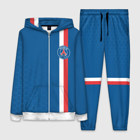 Женский костюм 3D с принтом PSG SPORT STRIPES UNIFORM в Новосибирске,  |  | paris saint germain | psg | saint | sport | париж | псг | псж | спорт | футбол