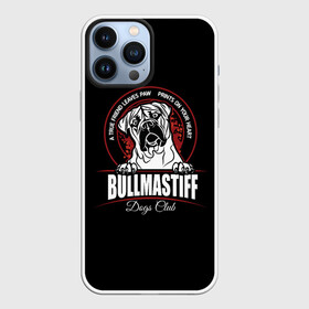 Чехол для iPhone 13 Pro Max с принтом Бульмастиф (Bullmastiff) в Новосибирске,  |  | Тематика изображения на принте: animal | bulldog | bullmastiff | dog | mastiff | бульдог | бульмастиф | год собаки | друг человека | животное | зверь | кинолог | мастиф | пёс | порода собак | собака бульмастиф | собаковод | сторожевая собака