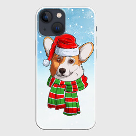 Чехол для iPhone 13 mini с принтом Новогодний Корги   New Years Corgi в Новосибирске,  |  | christmas | corgi | dog | santa | дед мороз | елка | зима | корги | новый год | рождество | санта | снег | снегурочка | снежинка | собака | собачка | щенок