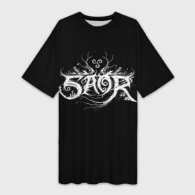 Платье-футболка 3D с принтом Saor в Новосибирске,  |  | atmospheric black metal | black metal | bm | metal | pagan bm | saor | атмосферный блэк | блэк металл | металл | саор