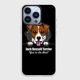 Чехол для iPhone 13 Pro с принтом Джек Рассел Терьер (Jack Russell Terrier) в Новосибирске,  |  | Тематика изображения на принте: animal | dog terrier | jack russell terrier | год собаки | джек рассел терьер | друг человека | животное | зверь | кинолог | охотничья собака | пёс | пёсик | собака джек рассел терьер | собаковод | терьер