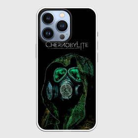 Чехол для iPhone 13 Pro с принтом CHERNOBYLlite на чёрном фоне в Новосибирске,  |  | выживалка | игра | сталкер | стрелялка | чернобль | шутер