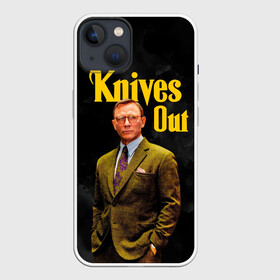 Чехол для iPhone 13 с принтом Достать ножи   Knives Out в Новосибирске,  |  | Тематика изображения на принте: benoit blanc | daniel craig | knives out | rian johnson | бенуа блан | детектив | достать ножи | дэниел крейг | райан джонсон