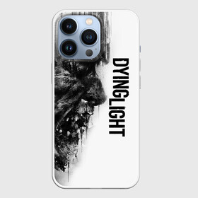 Чехол для iPhone 13 Pro с принтом DYING LIGHT BLACK  WHITE ZOMBIE FACE в Новосибирске,  |  | apocalypsis | dying light | dying light 2 | dying light the following | haran | horror | kyle craig | monsters | survivor | zombie | апокалипсис | выживалка | даинг лайт | зомби | кайл крейн | монстры | харан