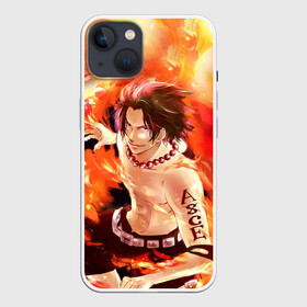 Чехол для iPhone 13 с принтом ONE PIECE ASCE HERO в Новосибирске,  |  | anime | luffi | lufi | manga | one piece | samurai | wano ван пис | zoho | большой куш | ванпис | вон пис | зохо | корабль | король пиратов | луфи | луффи | манга | манки д луффи | пират | самурай | уон пис