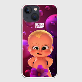 Чехол для iPhone 13 mini с принтом Босс   молокосос в душе в Новосибирске,  |  | baby | boss | boss baby | босс | босс молокосос | маленький босс | малыш | мальчик | молокосос | ребенок