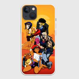 Чехол для iPhone 13 с принтом Cowboy All в Новосибирске,  |  | corgi | cowboy bebop | ed | edd | edward | edward wong | ein | fei | fei valentain | jet | jet black | spike | spike spiegel | аниме | боевик | вестер | детектив | джет | джет блэк | ед | ен | иен | ковбой бибоп | корги | космический | манга | спайк | спа