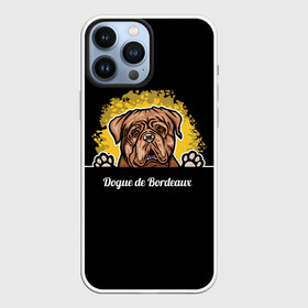 Чехол для iPhone 13 Pro Max с принтом Бордоский Дог (Dogue de bordeaux) в Новосибирске,  |  | Тематика изображения на принте: animal | dog | dogue de bordeaux | dogue de bordeaux mastiff | french mastiff | бордоский дог | год собаки | друг человека | животное | кинолог | пёс | порода собак | собака бордоский мастиф | собаковод | французский мастиф