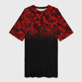 Платье-футболка 3D с принтом BLACK RED CAMO  RED MILLITARY в Новосибирске,  |  | abstract | camo | camouflage | geometry | geometry stripes | military | texture | абстракция | геометрические полосы | геометрия | камо | камуфляж | милитари | текстура