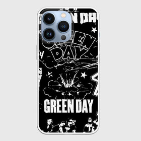 Чехол для iPhone 13 Pro с принтом Грин дэй узор в Новосибирске,  |  | alternative | green day | greenday | music | punk | punkrock | rock | альтернатива | грин дэй | гриндэй | музыка | панк | панкрок | рок