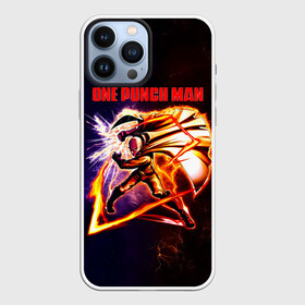 Чехол для iPhone 13 Pro Max с принтом Молниеносный удар Сайтамы One Punch Man в Новосибирске,  |  | hagemanto | one punch man | one punchman | onepunchman | saitama | sensei | аниме | ван панч мен | ванпанчмен | лысый плащ | манга | сайтама | сильнейший человек | учитель | человек одинудар | человек одного удара