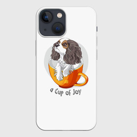 Чехол для iPhone 13 mini с принтом Кавалер Кинг Чарльз Спаниель в Новосибирске,  |  | dog spa | king charles spaniel | английский спаниель | год собаки | друг человека | животное | зверь | кавалер спаниель | кинг чарльз спаниель | кинолог | кокер спаниель | охотничья собака | пёс