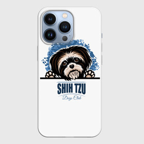 Чехол для iPhone 13 Pro с принтом Ши Тцу (Shih Tzu) в Новосибирске,  |  | animal | dog | год собаки | друг человека | животное | зверь | кинолог | красавица | милашка | пёс | пёсик | порода собак | собака | собака лев | собака ши тцу | собаковод | собачка хризантема | четвероногий