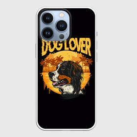 Чехол для iPhone 13 Pro с принтом Любитель Собак (Dog Lover) в Новосибирске,  |  | anim | bernese mountain dog | bernese sheepdog | dog | бернская овчарка | бернский зенненхунд | год собаки | друг человека | животное | зверь | кинолог | овчарка | пастушья собака | пёс | порода собак