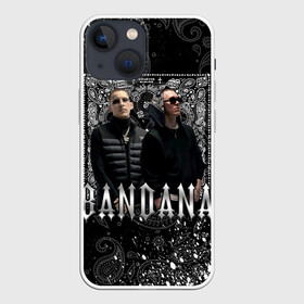 Чехол для iPhone 13 mini с принтом BANDANA 1 в Новосибирске,  |  | Тематика изображения на принте: bandana | bbt | big baby tape | kizaru | rap | trap | бандана | ббт | биг бейби тейп | кизару | реп | треп