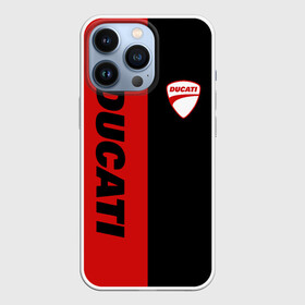 Чехол для iPhone 13 Pro с принтом DUCATI BLACK RED BACKGROUND в Новосибирске,  |  | Тематика изображения на принте: ducati | italy | moto | motocycle | racing | sport | дукати | италия | мото | мотоспорт | мотоцикл | рейсинг | спорт