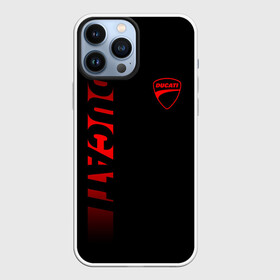 Чехол для iPhone 13 Pro Max с принтом DUCATI BLACK RED LINE в Новосибирске,  |  | Тематика изображения на принте: ducati | italy | moto | motocycle | racing | sport | дукати | италия | мото | мотоспорт | мотоцикл | рейсинг | спорт