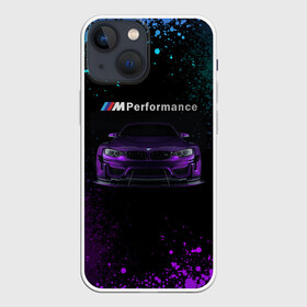 Чехол для iPhone 13 mini с принтом BMW M4 | PERFORMANCE в Новосибирске,  |  | auto | auto sport | autosport | bmw | bmw performance | m | mka | performance | авто спорт | автомобиль | автоспорт | ам | бмв | бэха | машина | мка